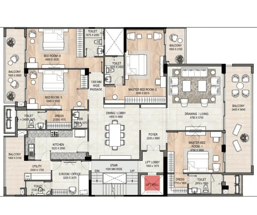 dlf alameda floor plan